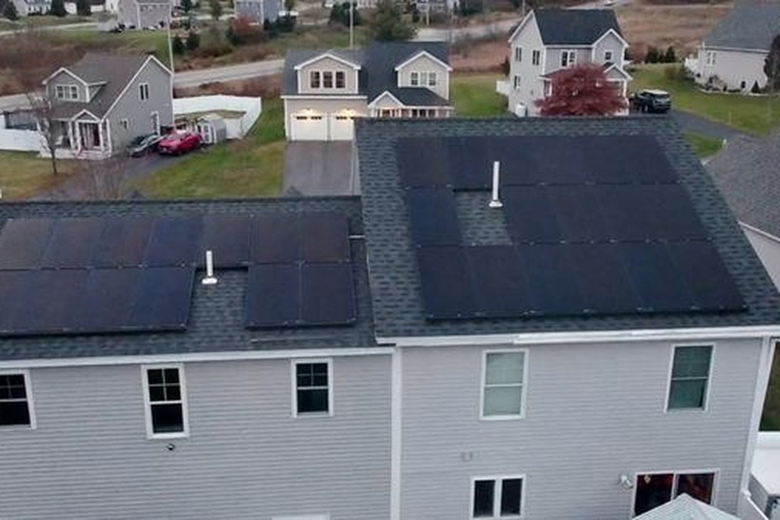 New England home roof install